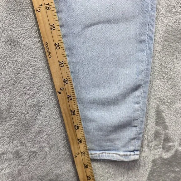 American Eagle Jeans Womens 6 28W Light Wash Hi-Rise Jegging Next Level Stretch - Picture 9 of 11